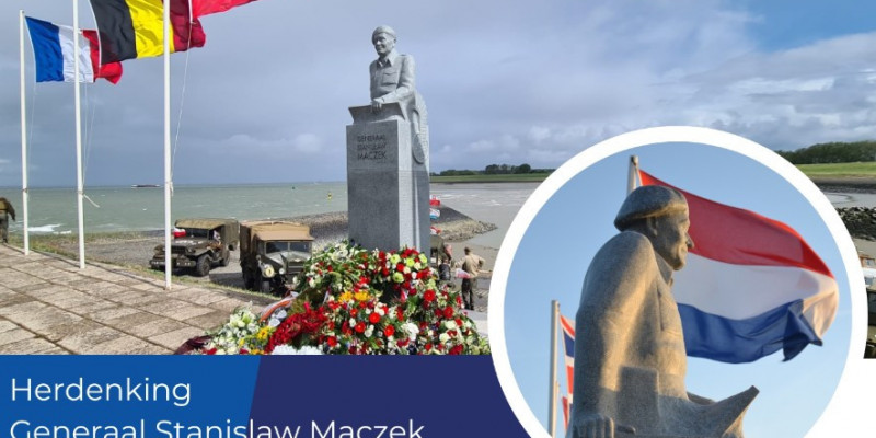 Zaproszenie na uroczystość upamiętniającą generała Stanisława Maczka Środa, 17 września – Terneuzen